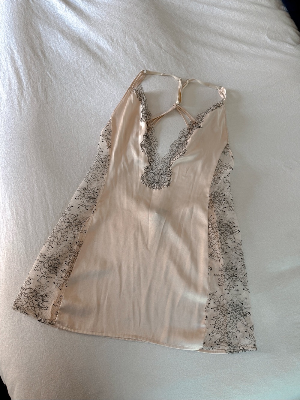 Vintage Victoria's Secret Blush Silk Babydoll Dress